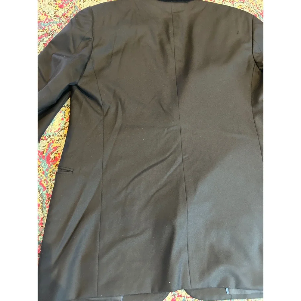 Armani‎ Collezioni Su Misura Mens black Wool Blazer Jacket Made in Italy 44R